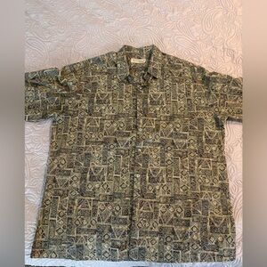 Tori Richard Honolulu Collared, Full Button, Pocket, Casual Shirt